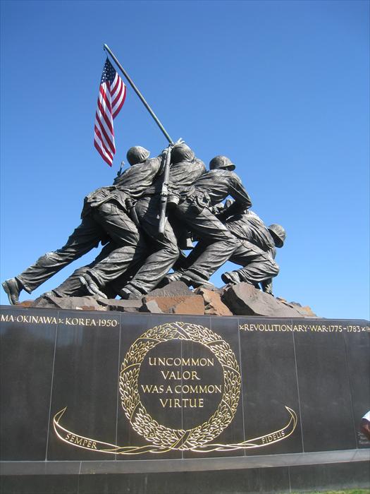 Honor Flight visits the Iwo Jima Memorial.