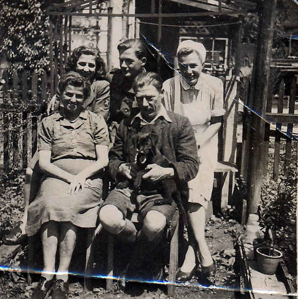 This is the Austrian family my grandfather stayed with after the war ended in Hallein. Staying with a local family was known as billeting. Billeting essentially means quarters or barracks and this was a frequent occurence for soldiers in post World War 2 Europe. Billeting by the British in colonial times was one of the causes of the American Revolutionary War but my grandfather did not have any problems.