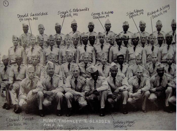 101st Airborne, 516th Reg. "G" Company Basic Training graduation photo.  P. 1 of 5.  The original photo is 8" x 36".  Date of photo-Friday, June 8, 1951.  A beer run was made to Morganfield that night.  During roll call the next morning, officers asked the men to come forward responsible for the party.  None came forward.  Please contact the webmaster if any men are recognized.  Thank you.