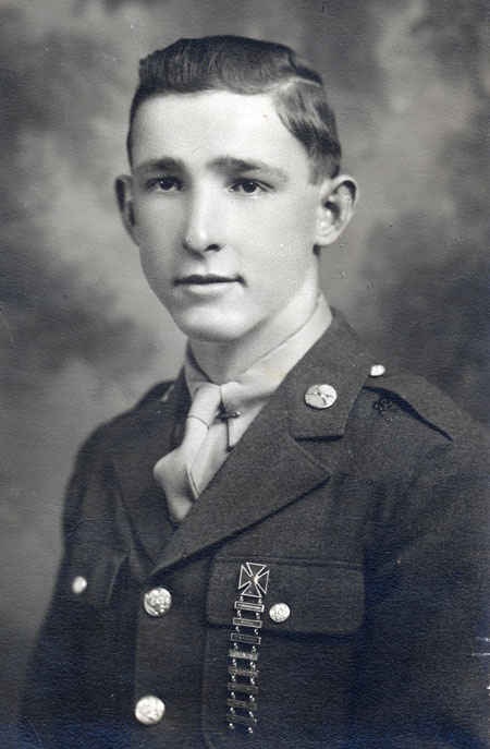 Pre Europe picture of my grandfather. Notice his skill badges, he pretty much has all of them.