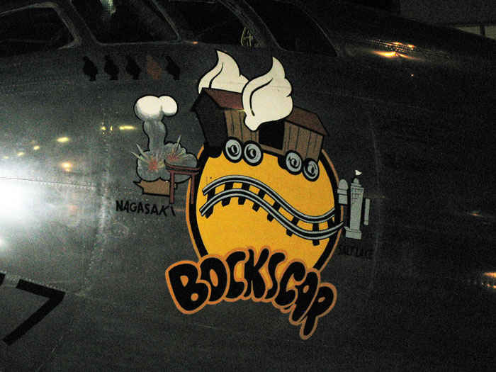B-29 Superfortress. Bockscar is the bomber that dropped the 