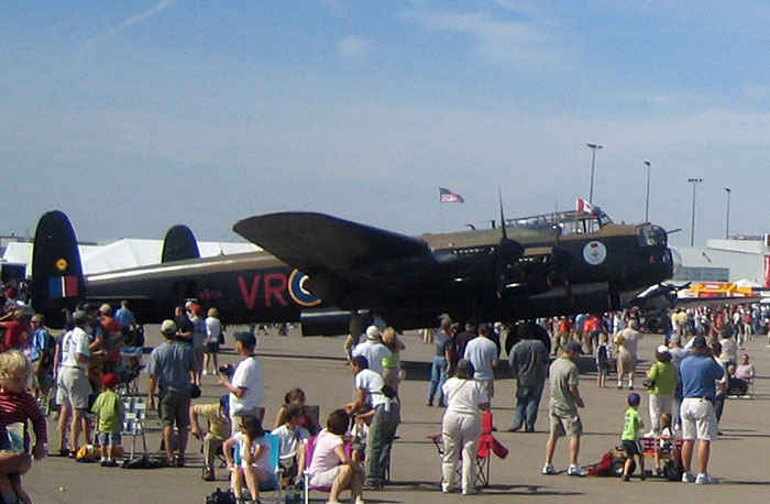 Lancaster a British's primary bomber used in World War 2.