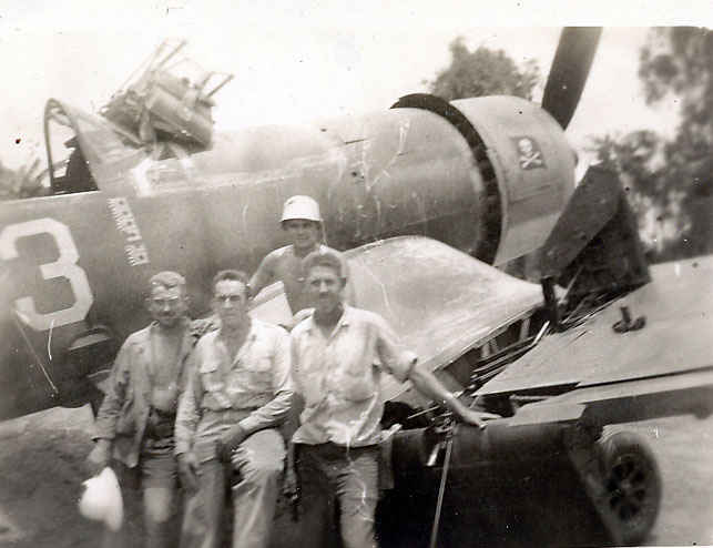 Corsair on Bougainville, South Pacific.