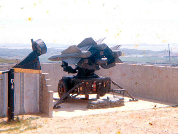 Anti aircraft Hawk Missile at B Battery where Dennis was stationed 1973-1974.