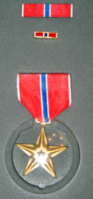 Bronze star awarded to my grandfather.