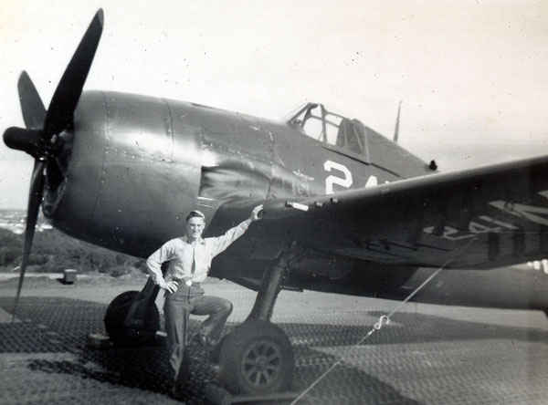Gene in front of a F6F Hellcat. Kill wise, the Hellcat was the most successful aircraft in naval history. It came into service during World War II and replaced the F4F Wildcat. The Hellcat was the primary fighter along with the Corsair. The F6F outclassed the Zero in nearly every category.