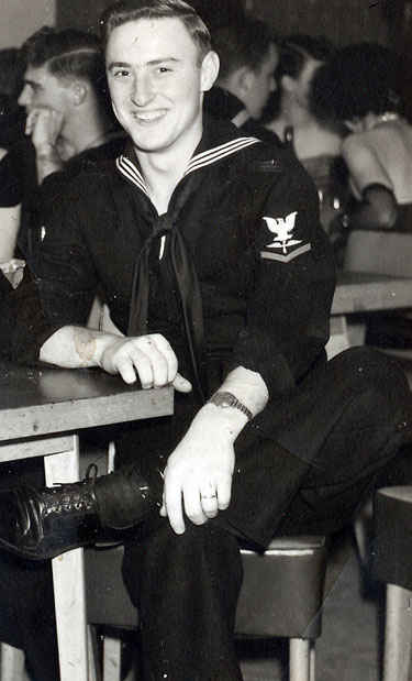 Gene in Navy dress.