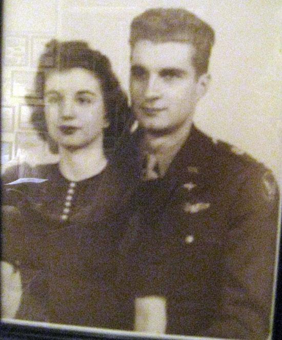 Bob and his wife Jackie. They were married on April 2, 1943 before Bob went overseas. Jackie knew that Robert would never forget their anniversary because it was the same day as her birthday. If he forgot that day he would be in big trouble.