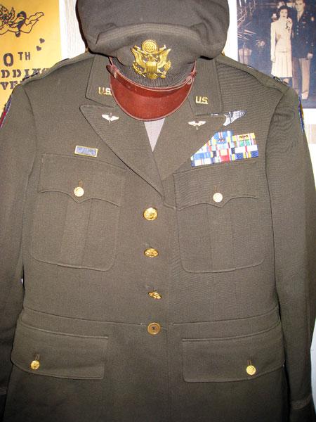 Authentic World War 2 uniform Robert still wears today.
