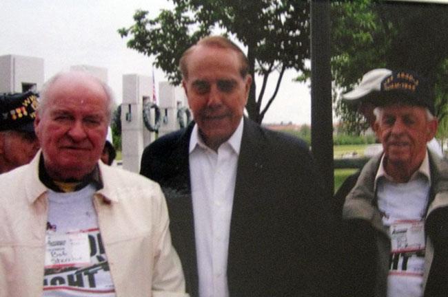 Bob Dole and Robert Sterchie in Washington, DC part of the Honor Flight for World War II veterans.