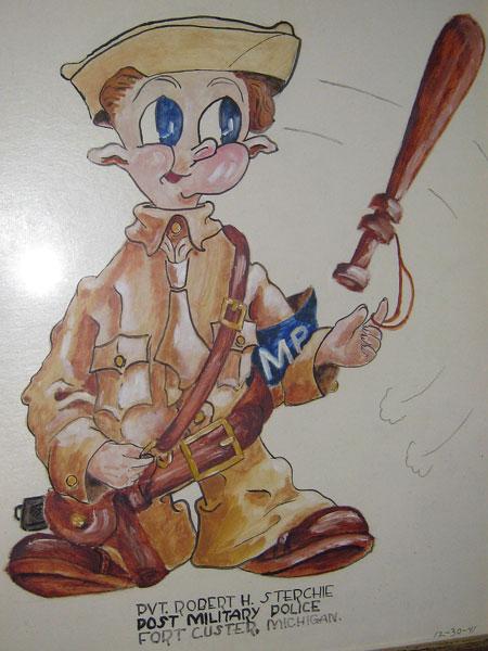 Picture drawn for Robert on 12/30/1941 at Fort Custer.