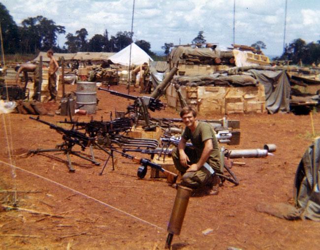 Weapons captured from the 1970 Cambodian raid.