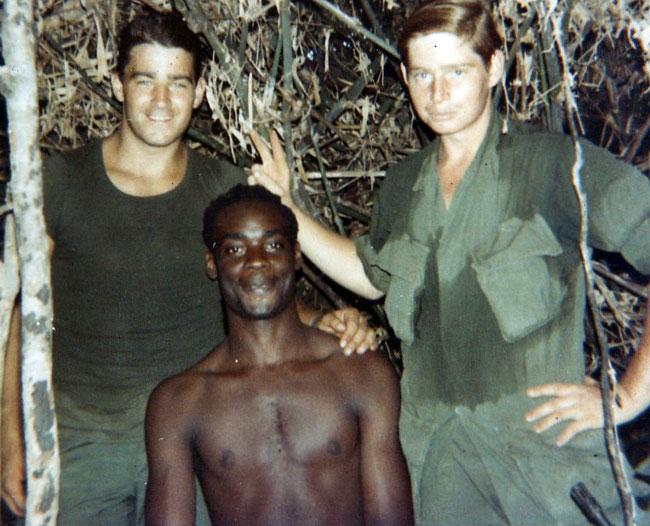 Left Punkin, Sly and Jim. Vietnam 1970.