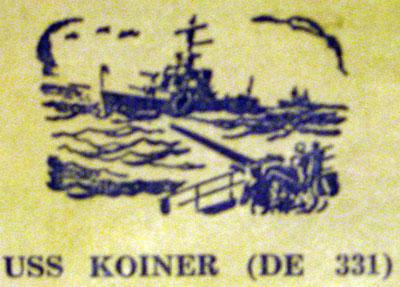 USS Koiner Destroy DE331.