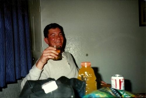 Stress relief, weekend with my friends at a hotel in 1996 while going to lab tech school, C Company 187th Medical Battalion.