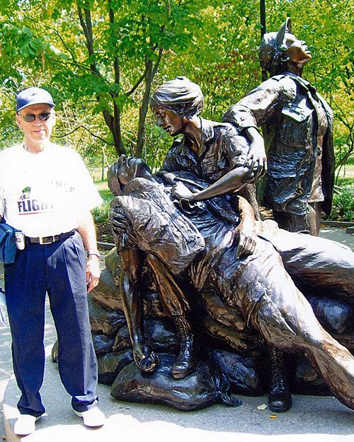 Fred on 9/8/2007 in Washington, DC on his Honor Flight.