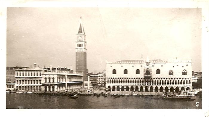 Unknown building in Venice, Italy.  Possibly on return to Naples towards end of overseas service.
