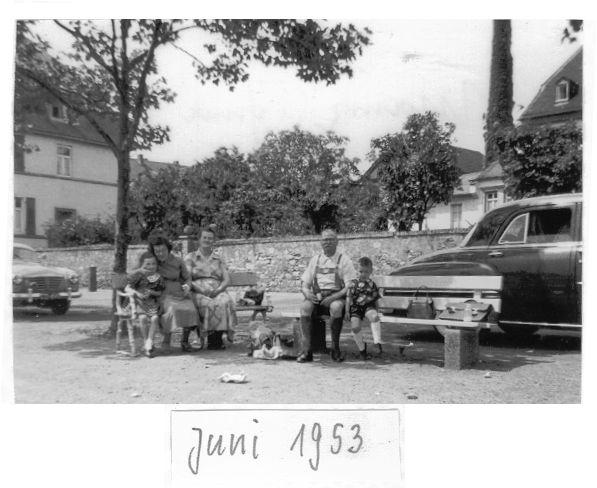 My Oma and her family in Mainz, circa 1953.